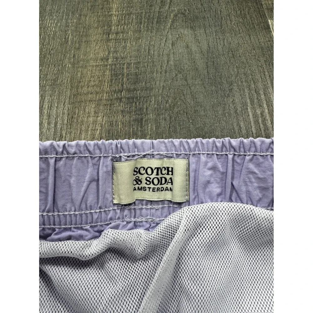 Scotch & Soda Boys Lilac Purple Ghost Graphic Swim Shorts Trunks Size 12 152
